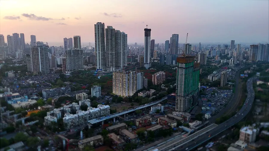 Aerial frame from The Canvas Residences film